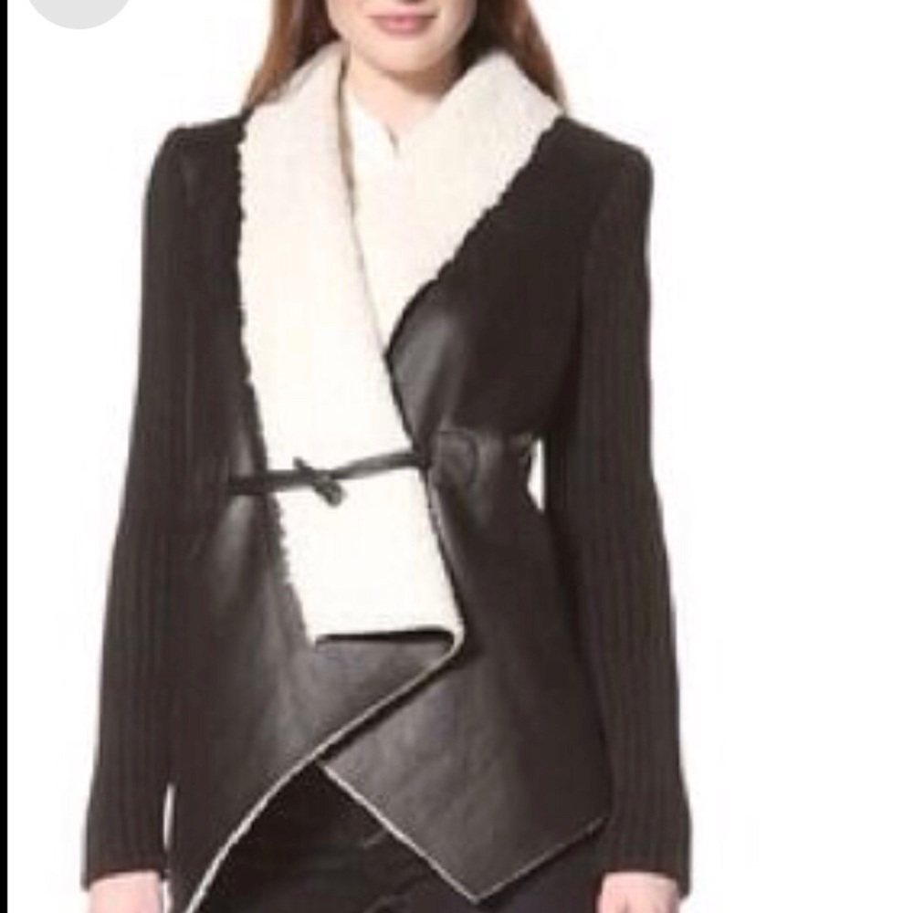 Sam Edelman Shearling Leather Jacket - image 4